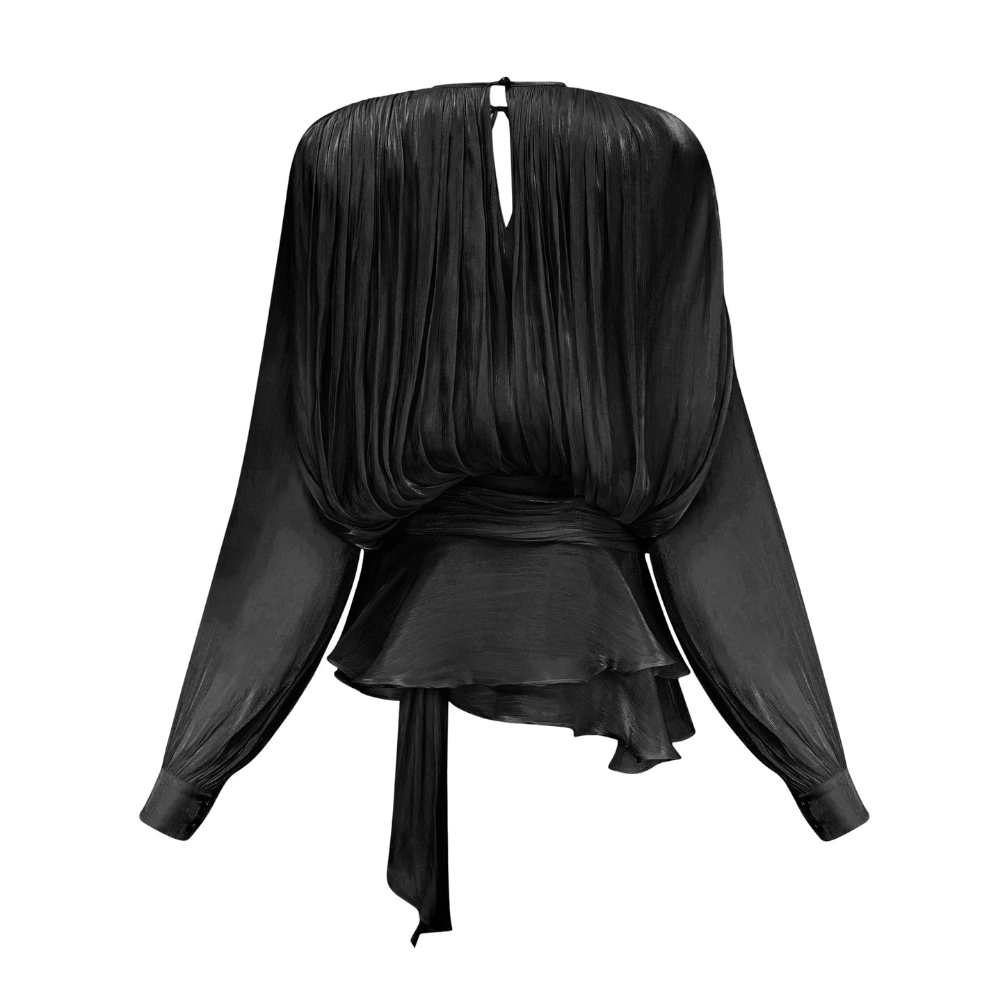 Fully Pleated Ruffled Mini Dress