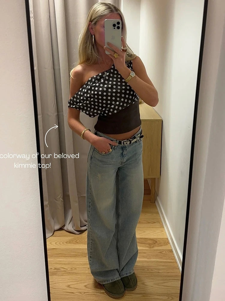 Polka Dot Crop Top